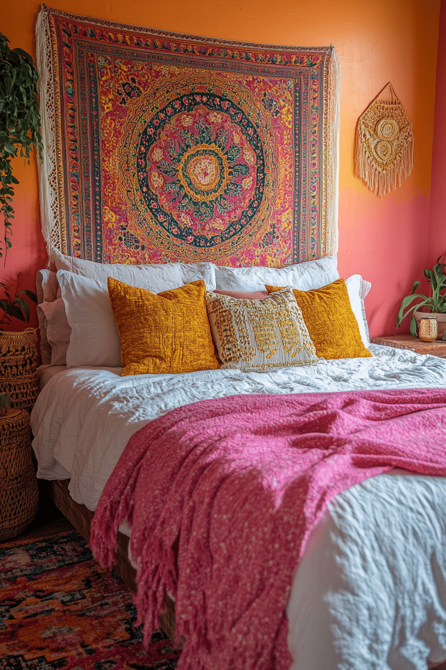 20 Pink Boho Bedroom Ideas to Craft a Relaxing, Feminine Sanctuary