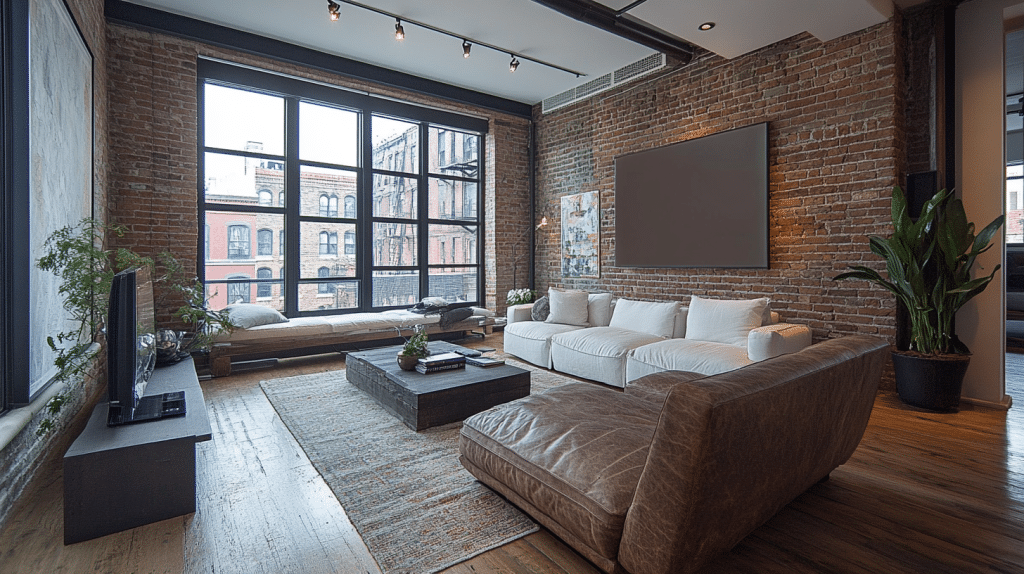 industrial living room