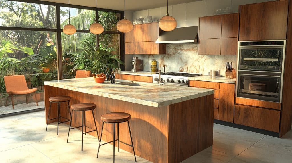 mid century modern kitchen