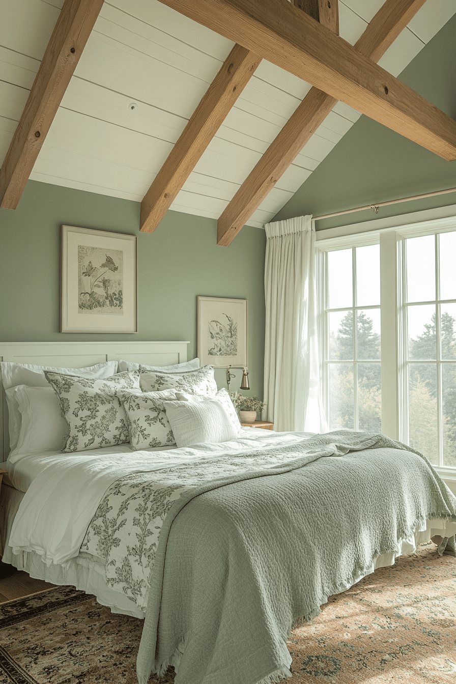 25 Sage Green Farmhouse Bedroom Ideas to Reflect Nature and Simplicity