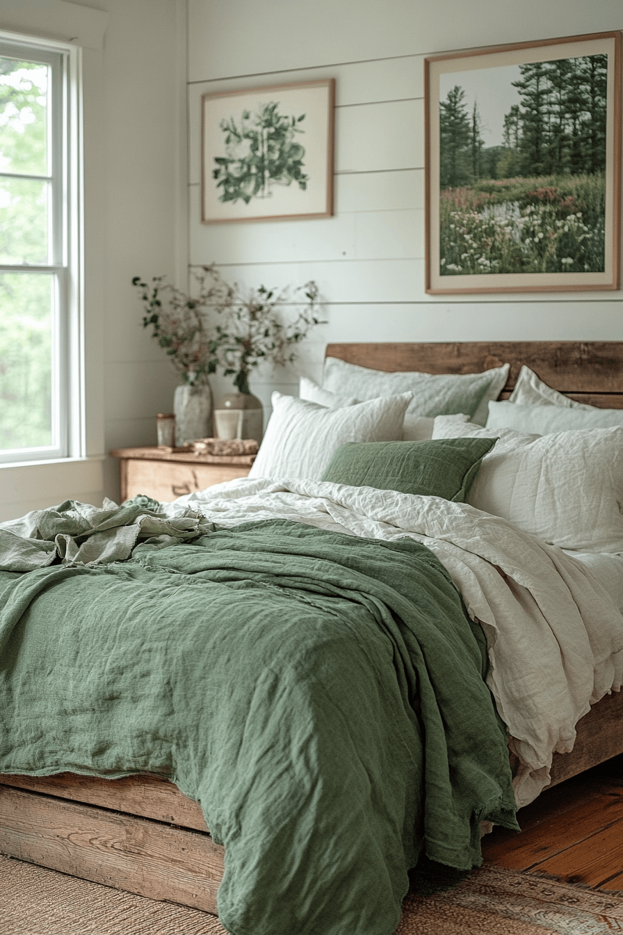 25 Sage Green Farmhouse Bedroom Ideas to Reflect Nature and Simplicity