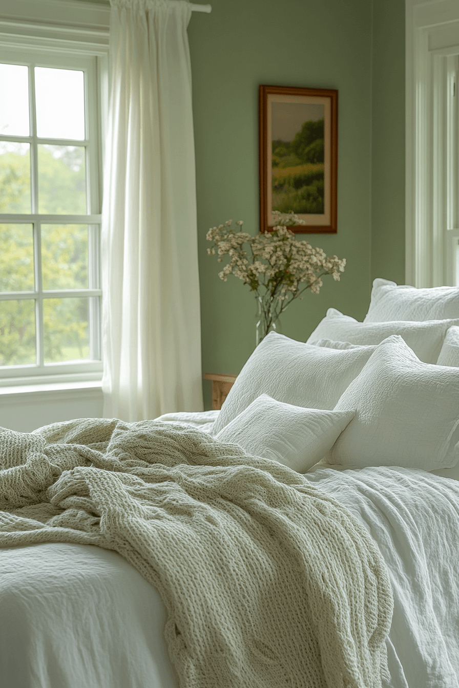 25 Sage Green Farmhouse Bedroom Ideas to Reflect Nature and Simplicity