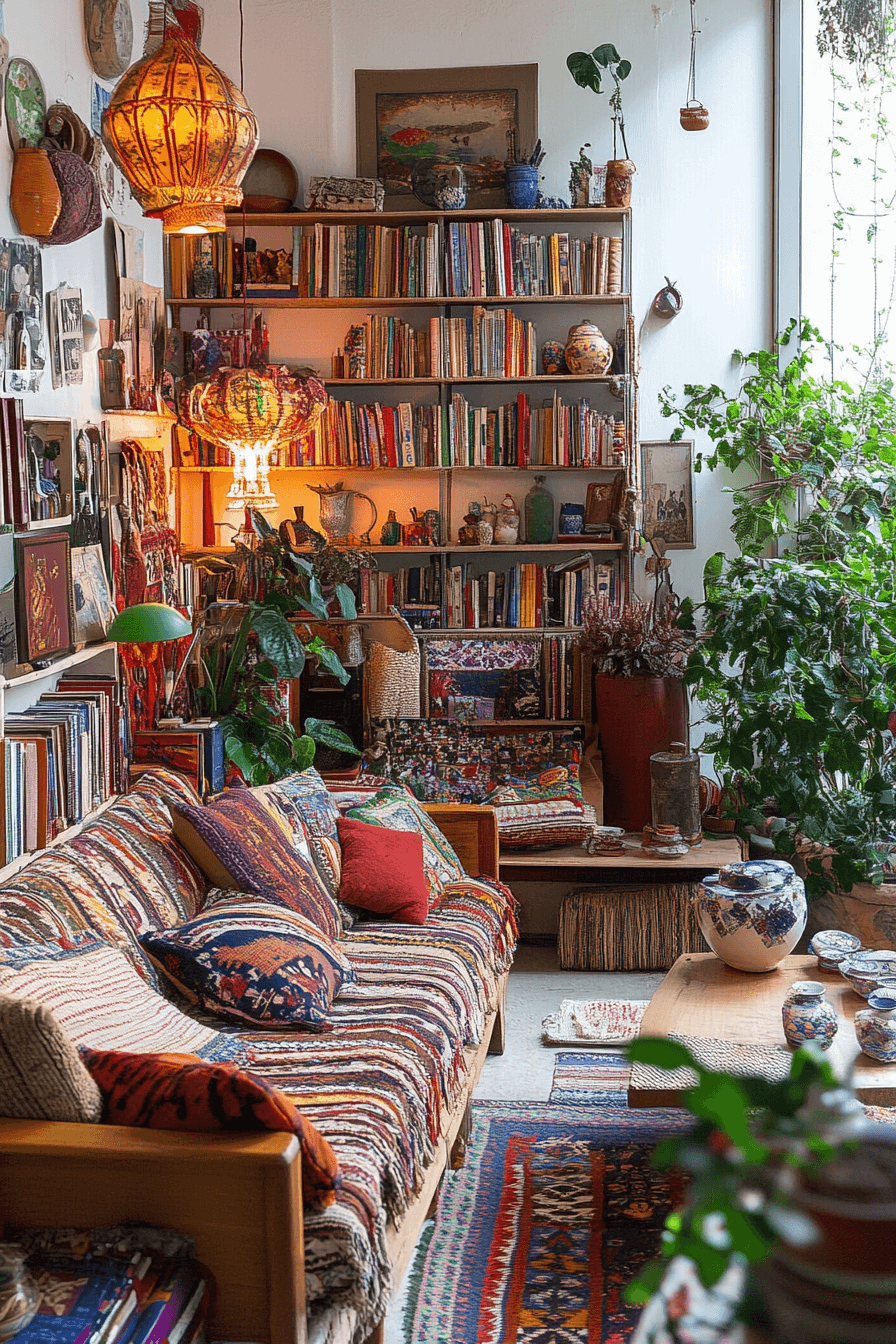 25 Boho Maximalist Living Room Ideas for a Rich and Playful Living Area