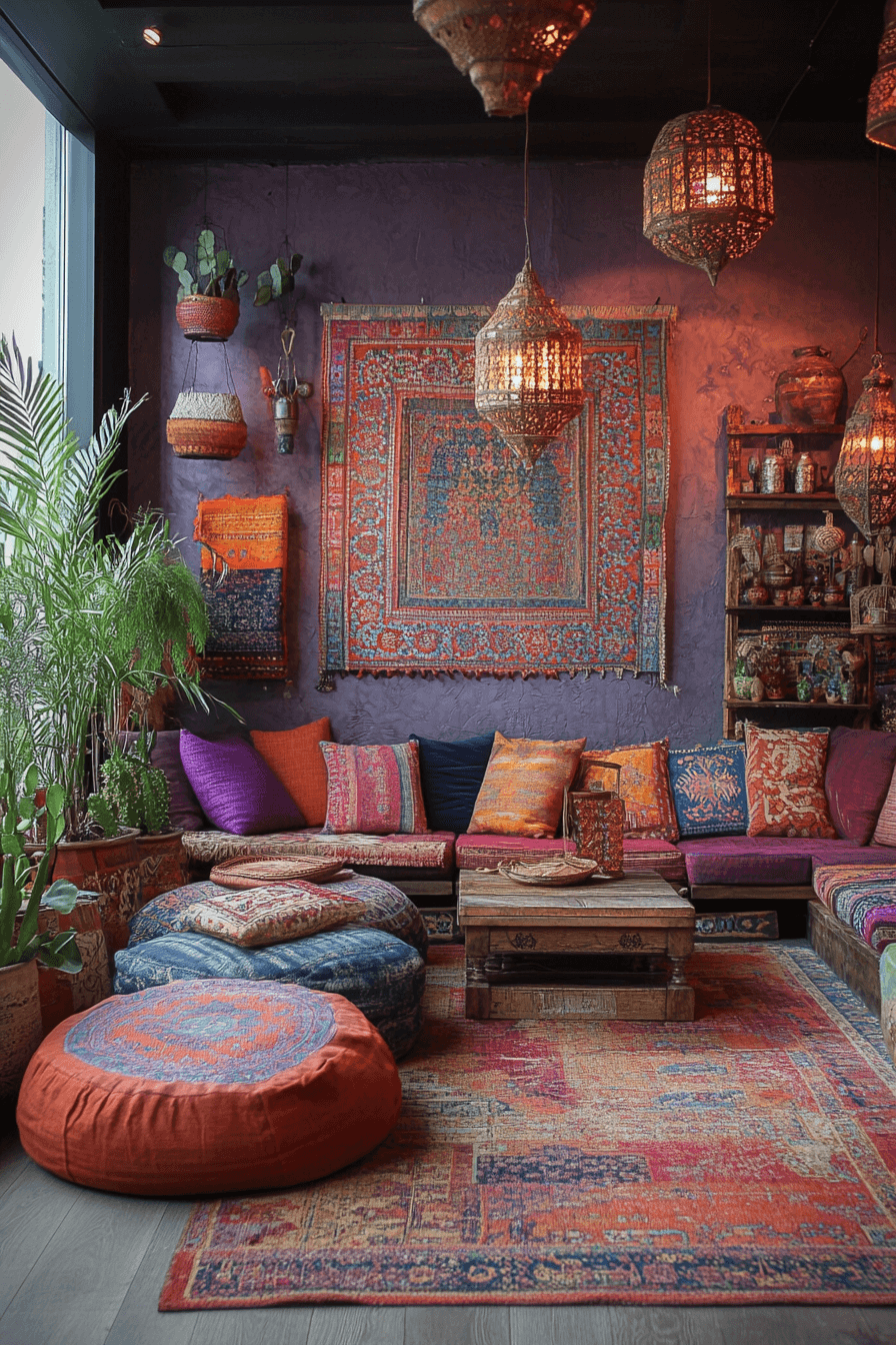 25 Boho Maximalist Living Room Ideas for a Rich and Playful Living Area