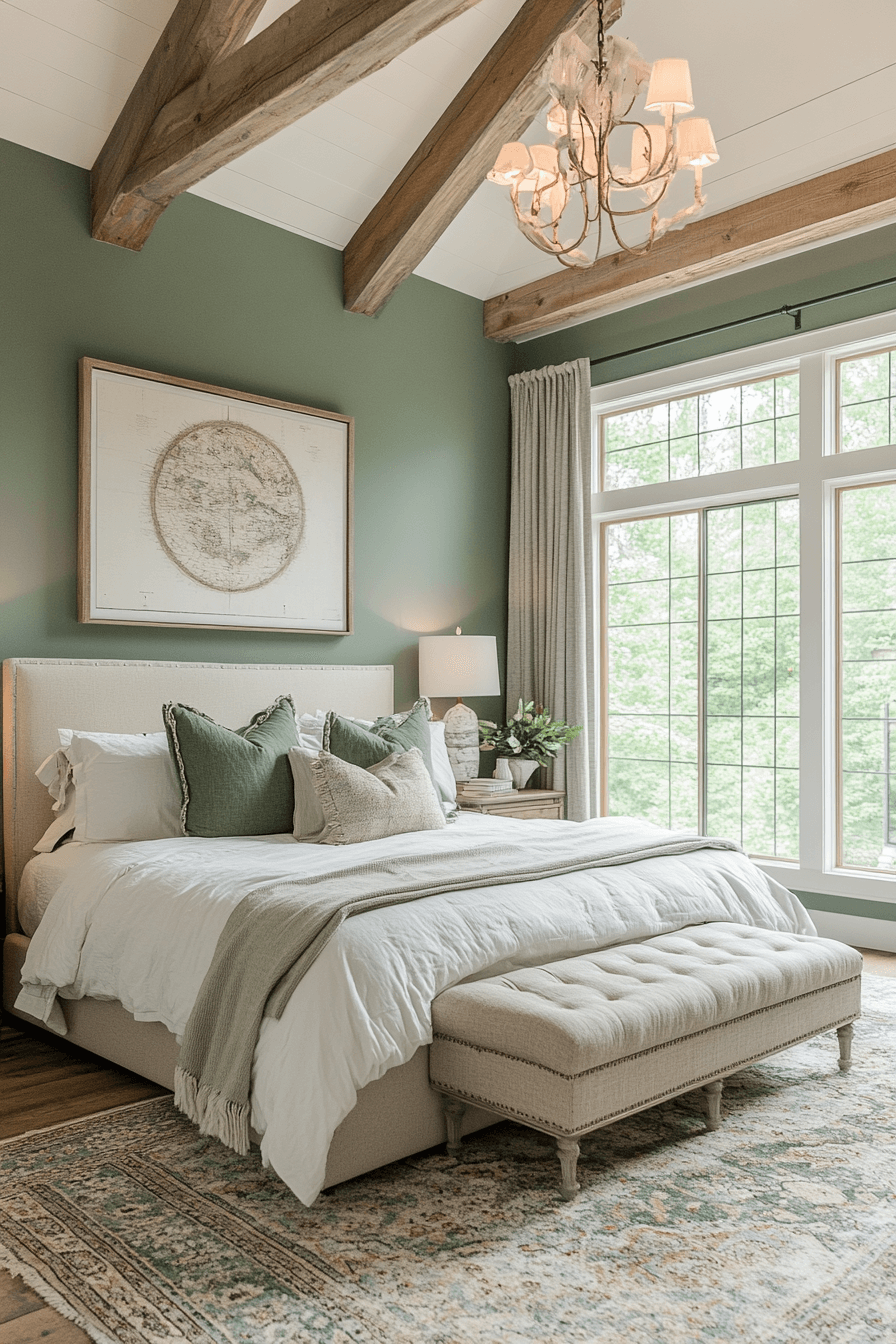 25 Sage Green Farmhouse Bedroom Ideas to Reflect Nature and Simplicity