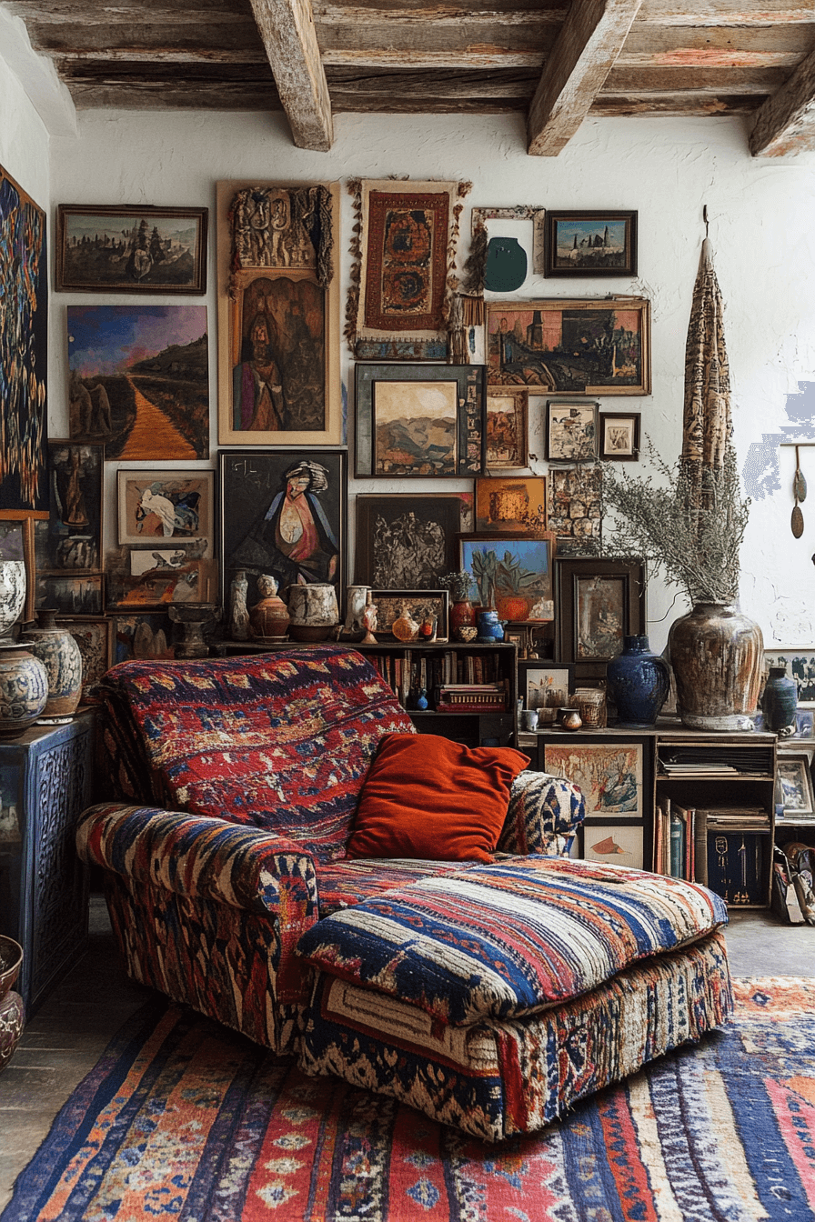 25 Boho Maximalist Living Room Ideas for a Rich and Playful Living Area