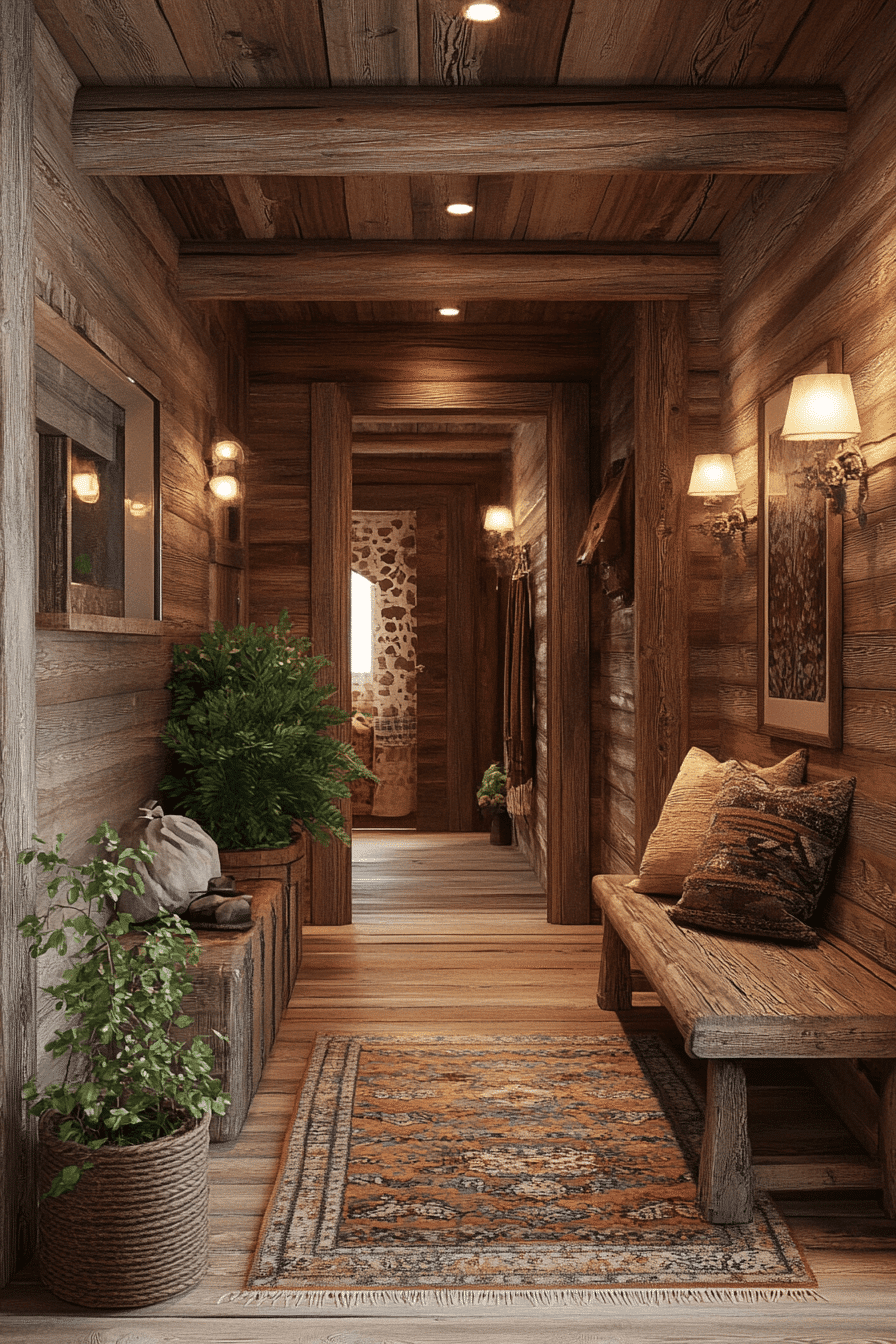 25 Rustic Hallway Design Ideas to Bring Classic Charm to Your Home's Entryway