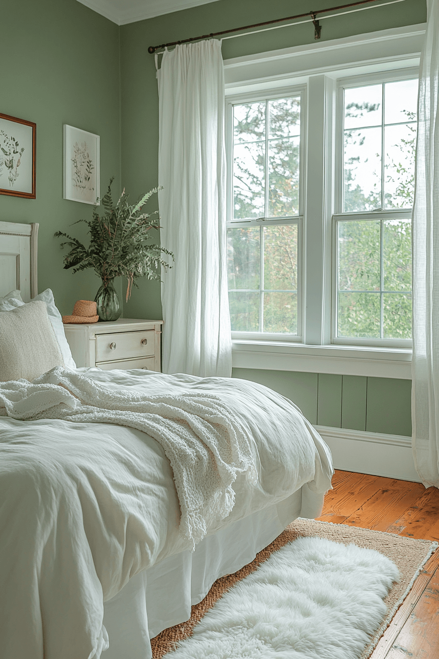 25 Sage Green Farmhouse Bedroom Ideas to Reflect Nature and Simplicity