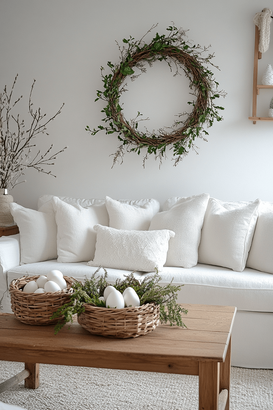 25 Easter Living Room Decor Ideas for a Colorful and Cozy Setup