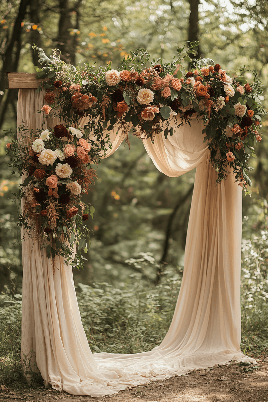 27+ Boho Wedding Arch Ideas to Add Magic to Your Vows
